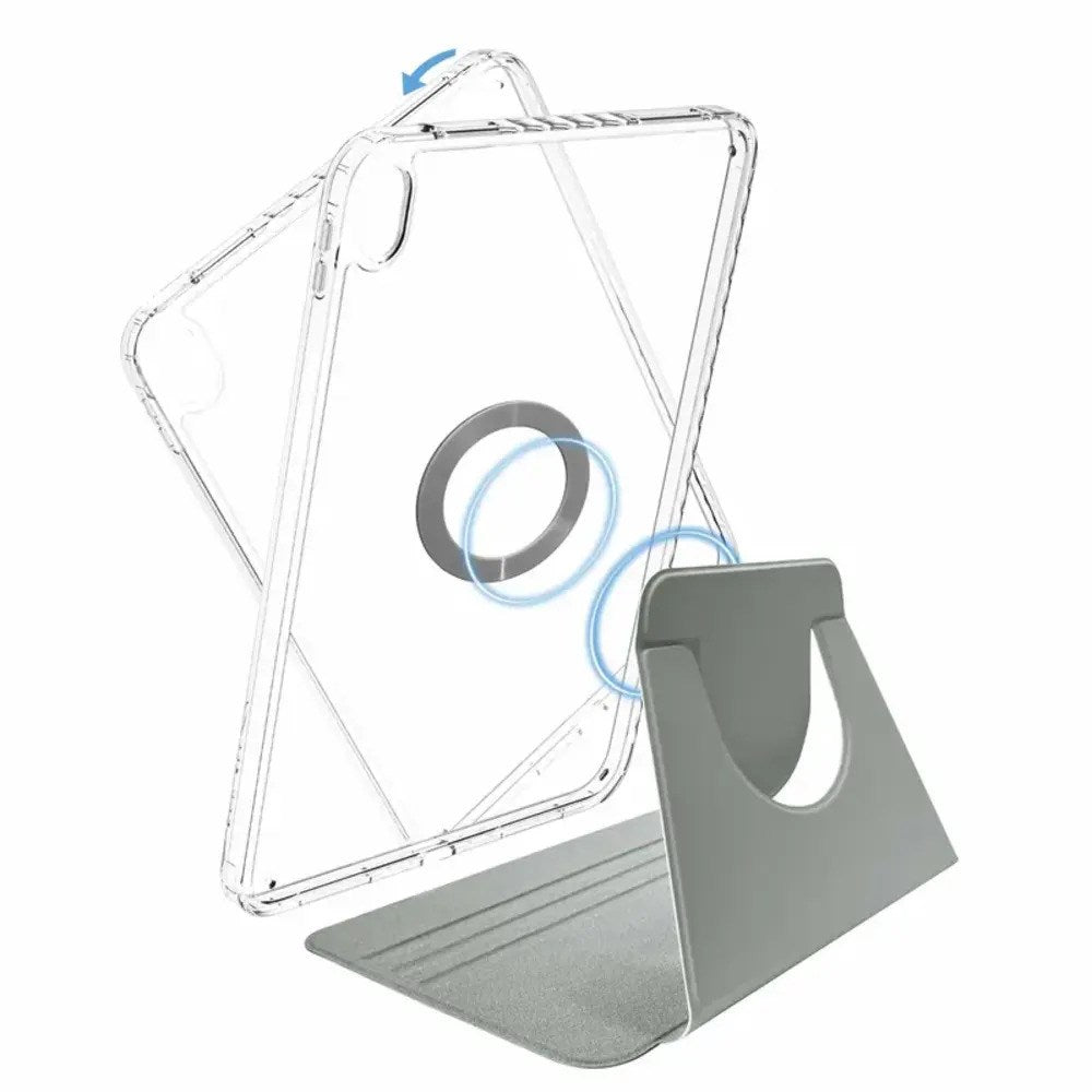 iPad 11" (2026 / 2025) / 10.9" (2024 / 2022) X2O 2-i-1 Mag Folio Flipdeksel - Grå