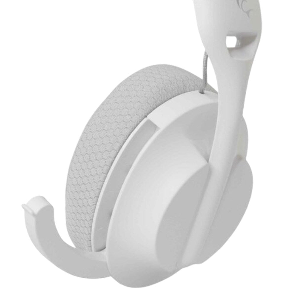White Shark On-Ear Trådløse Spillhodetelefoner med Mikrofon - Hvit / Grå