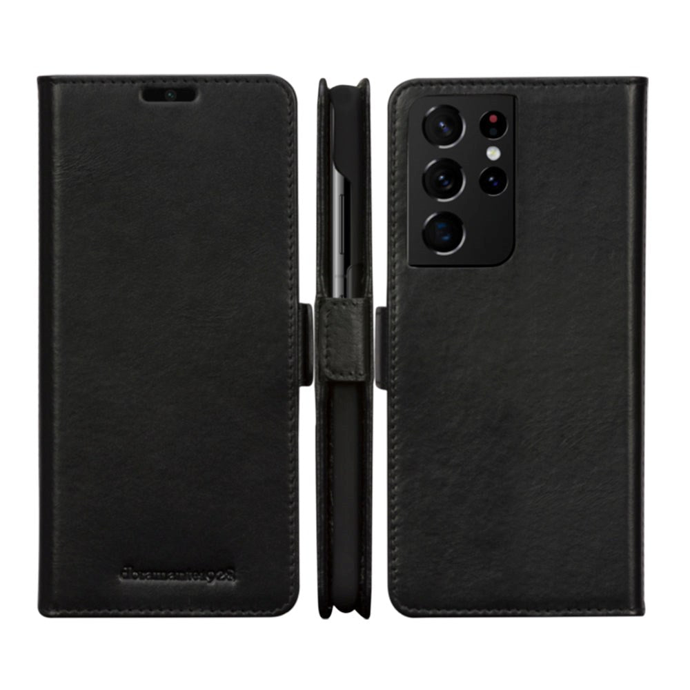 Samsung Galaxy S21 Ultra dbramante1928 Lynge Ekte Skinn Magnet Deksel - Black