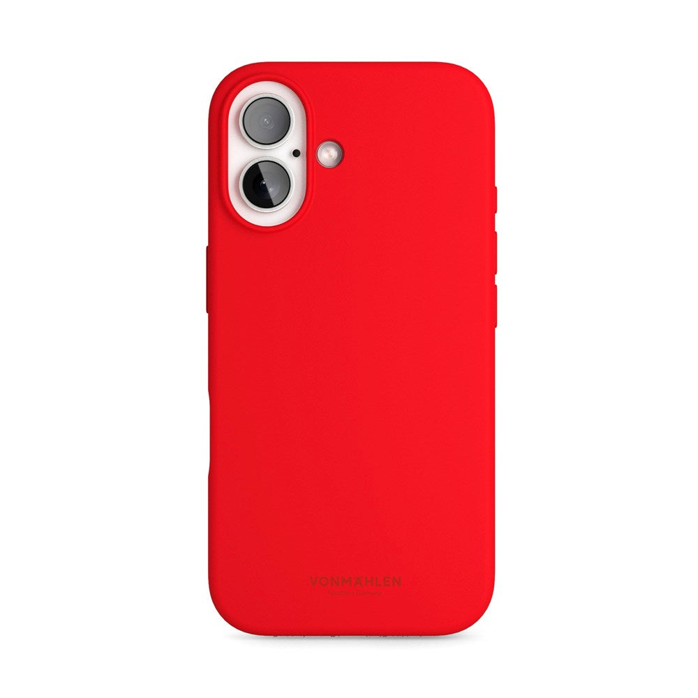Vonmählen iPhone 16 Eco Silikon Deksel - MagSafe Kompatibel - Firecracker