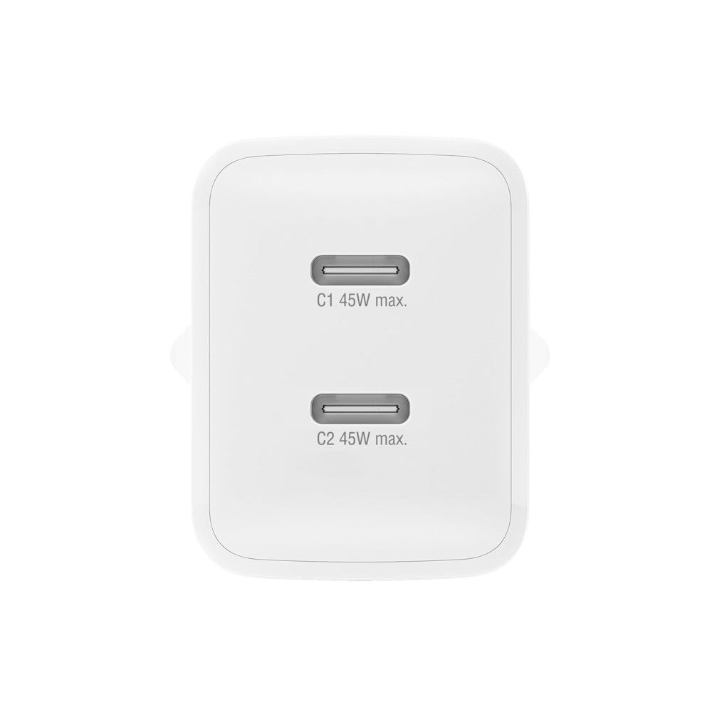 4smarts PDPlug 45W Vegglader med 2 x USB-C - Hvit