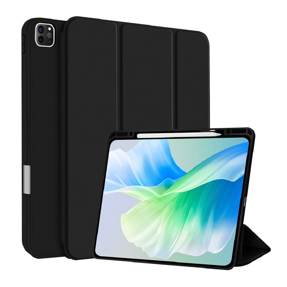 iPad Pro 11" (2025 / 2024) 4smarts Basic Folio Deksel m. Penne Holder - Svart