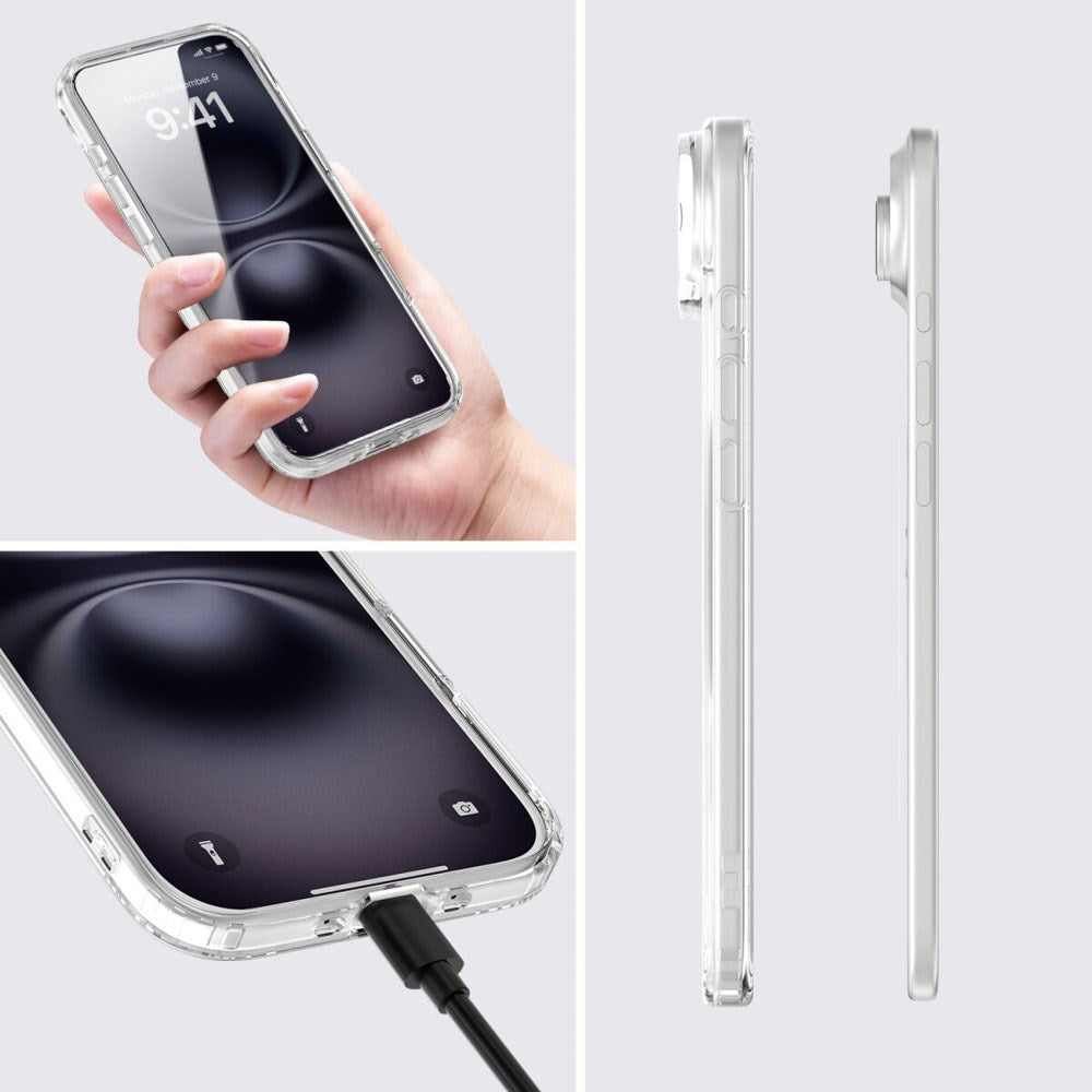 iPhone Air 4Smarts 360° Protection Set m. Deksel & Skjermbeskyttelsesglass - MagSafe Kompatibel - Gjennomsiktig