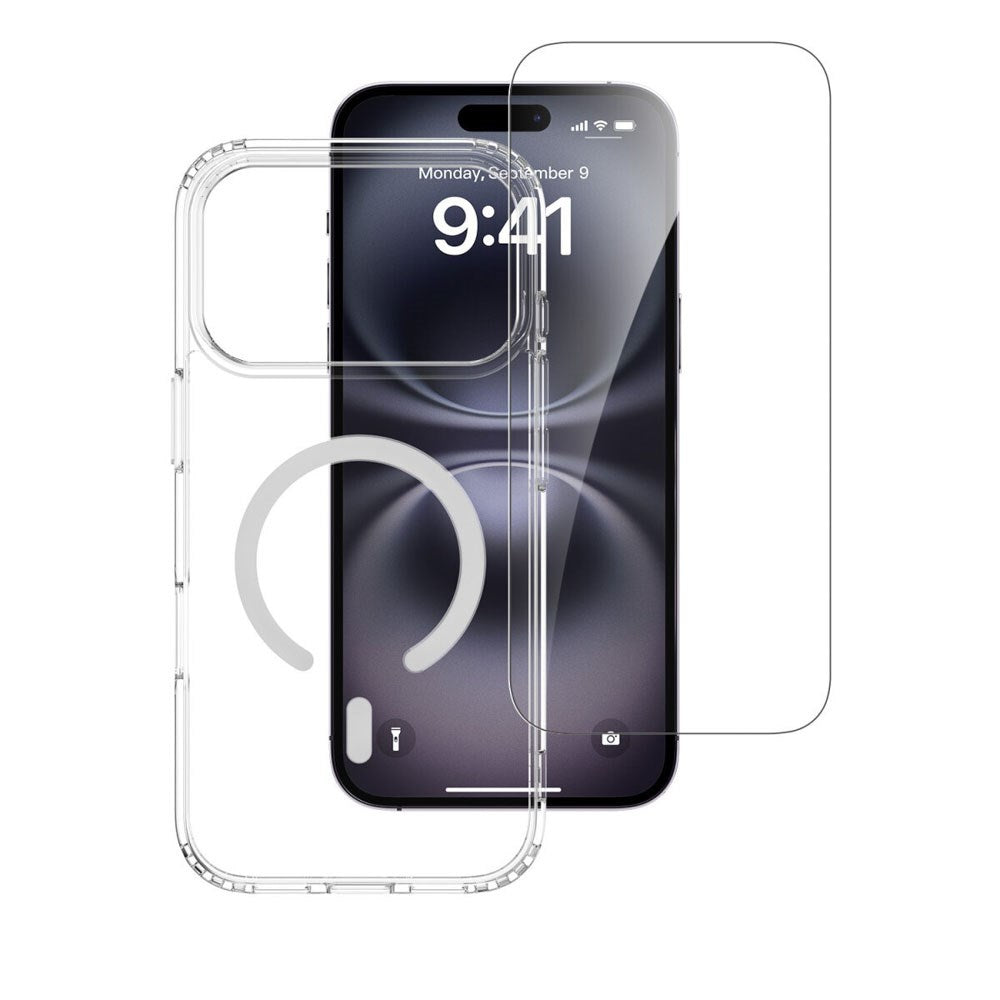iPhone 17 Pro Max 4Smarts 360° Protection Set m. Deksel & Skjermbeskyttelsesglass - MagSafe Kompatibel - Gjennomsiktig