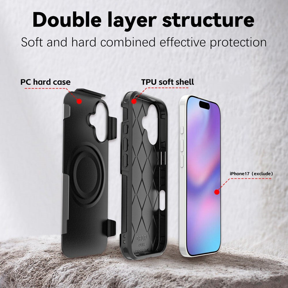 iPhone 17 4Smarts Defend Deksel - MagSafe Kompatibel - Svart