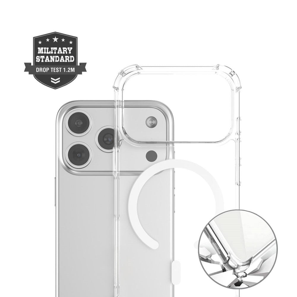 iPhone 17 Pro 4Smarts IBIZA Hybrid Deksel - MagSafe Kompatibelt - Gjennomsiktig
