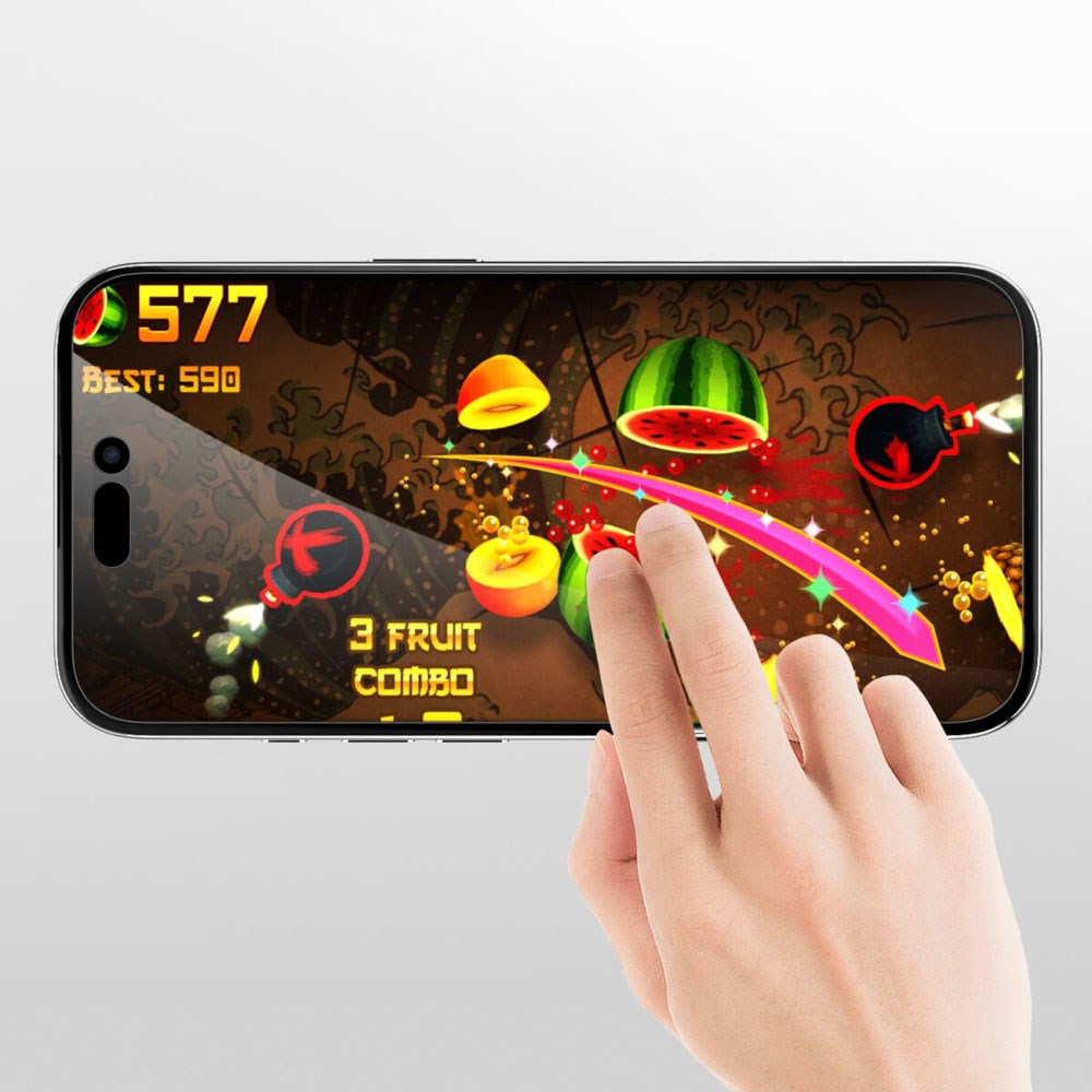 iPhone Air 4Smarts Second Glass Skjermbeskytter med Monteringsramme - Privacy Funksjon - Gjennomsiktig