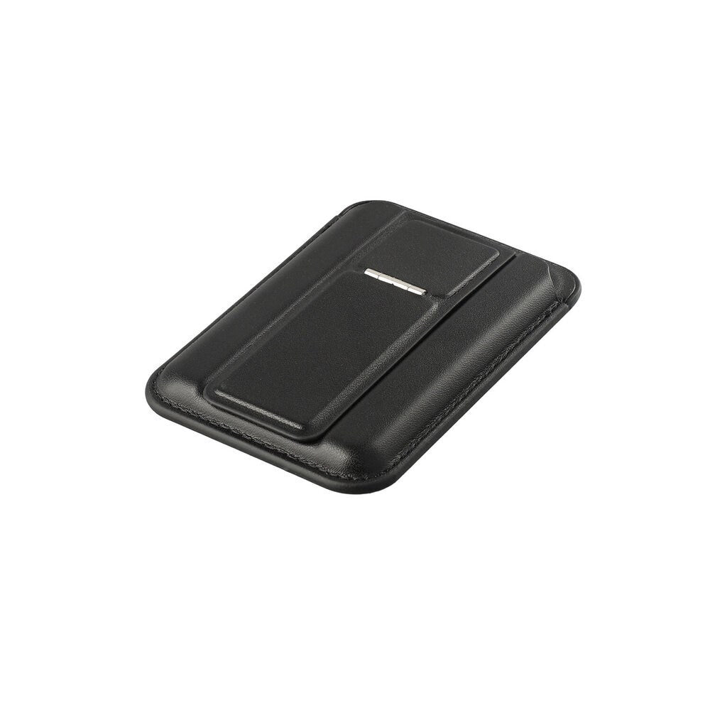4smarts Magnetisk Kortholder med Stativfunksjon - MagSafe Kompatibel - Svart