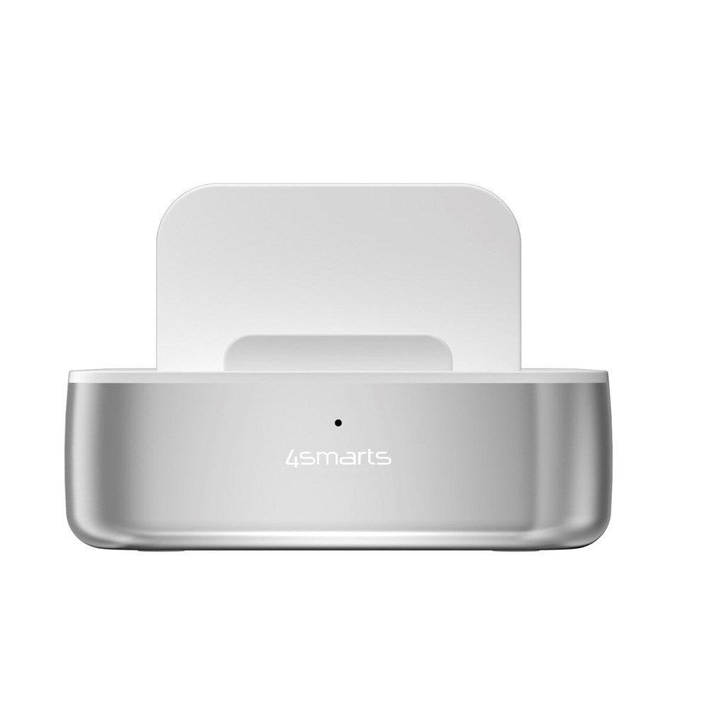 4smarts Ladestasjon m. 9 Lademuligheter - 5x USB-C Kabel & 1x 4-i-1 Multikabel - 100W - Sølv