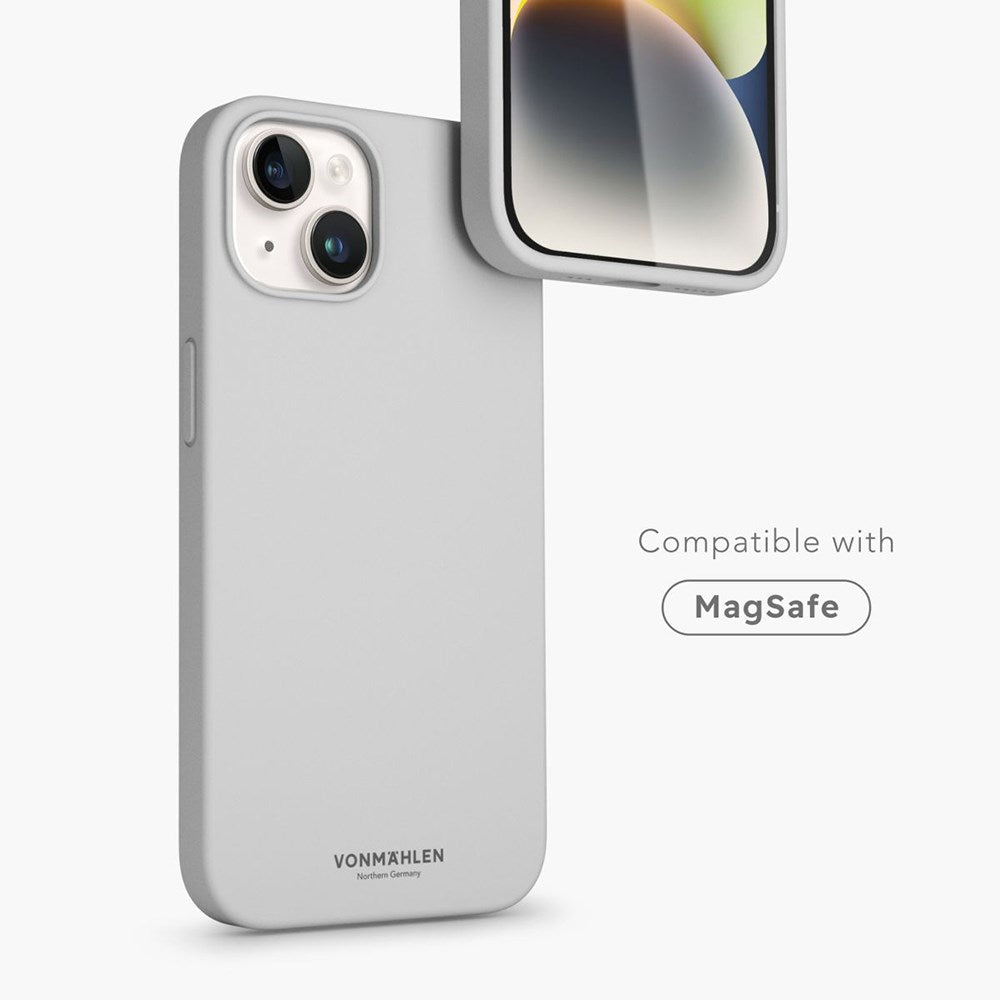 Vonmählen iPhone 14 Eco Silikon Deksel - MagSafe Kompatibel - Grå