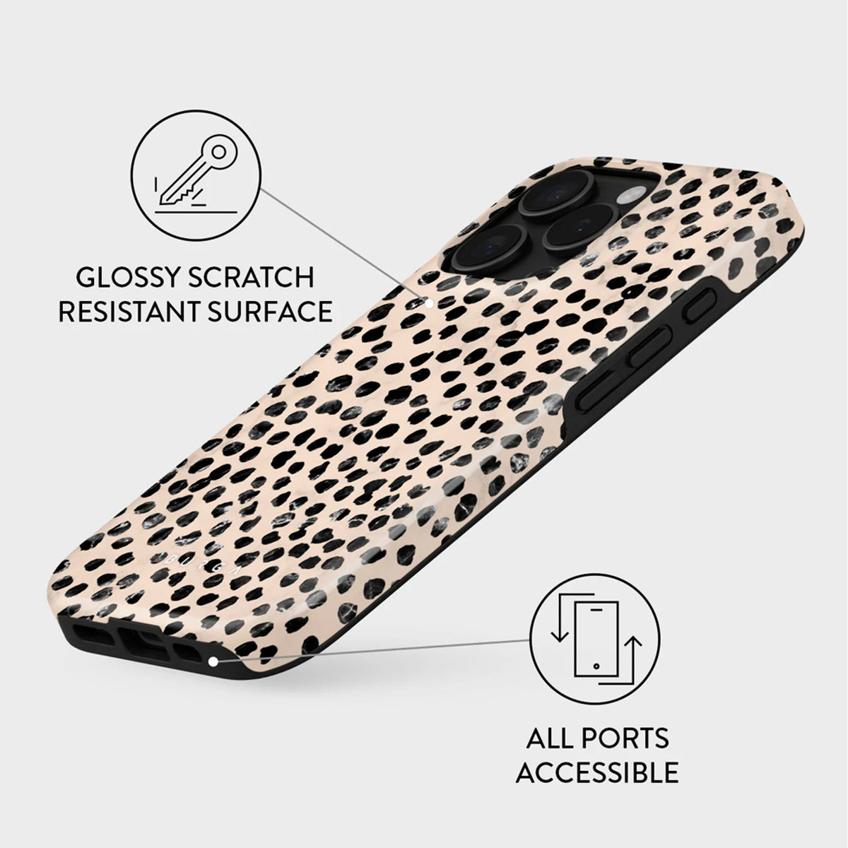 iPhone 16 Pro Burga Tough Fashion Deksel - MagSafe Kompatibel - Almond Latte
