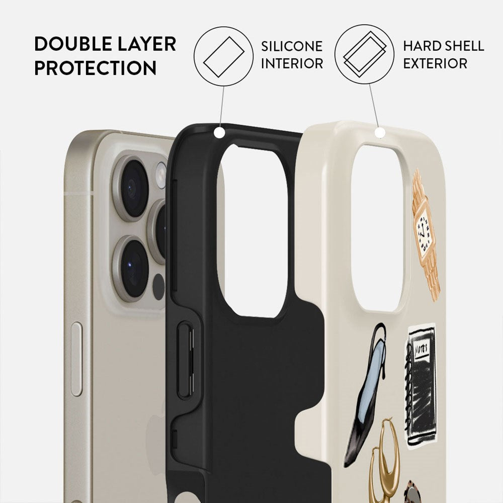Burga iPhone 16 Pro Tough Fashion Deksel - Boss Babe