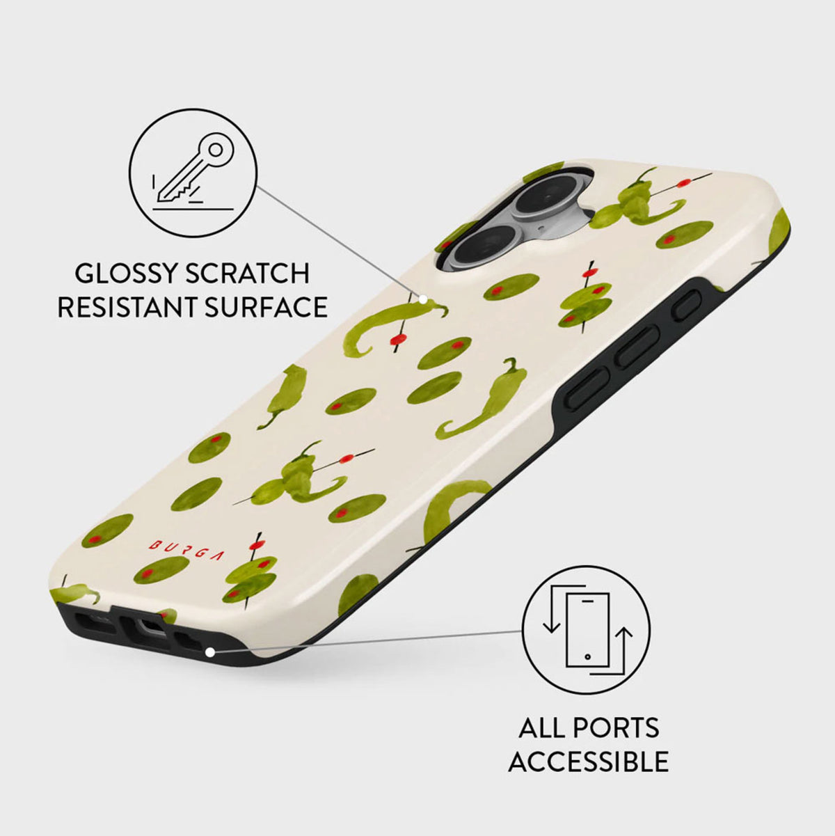 iPhone 16 Burga Tough Fashion Deksel - MagSafe Kompatibel - Aperitivo