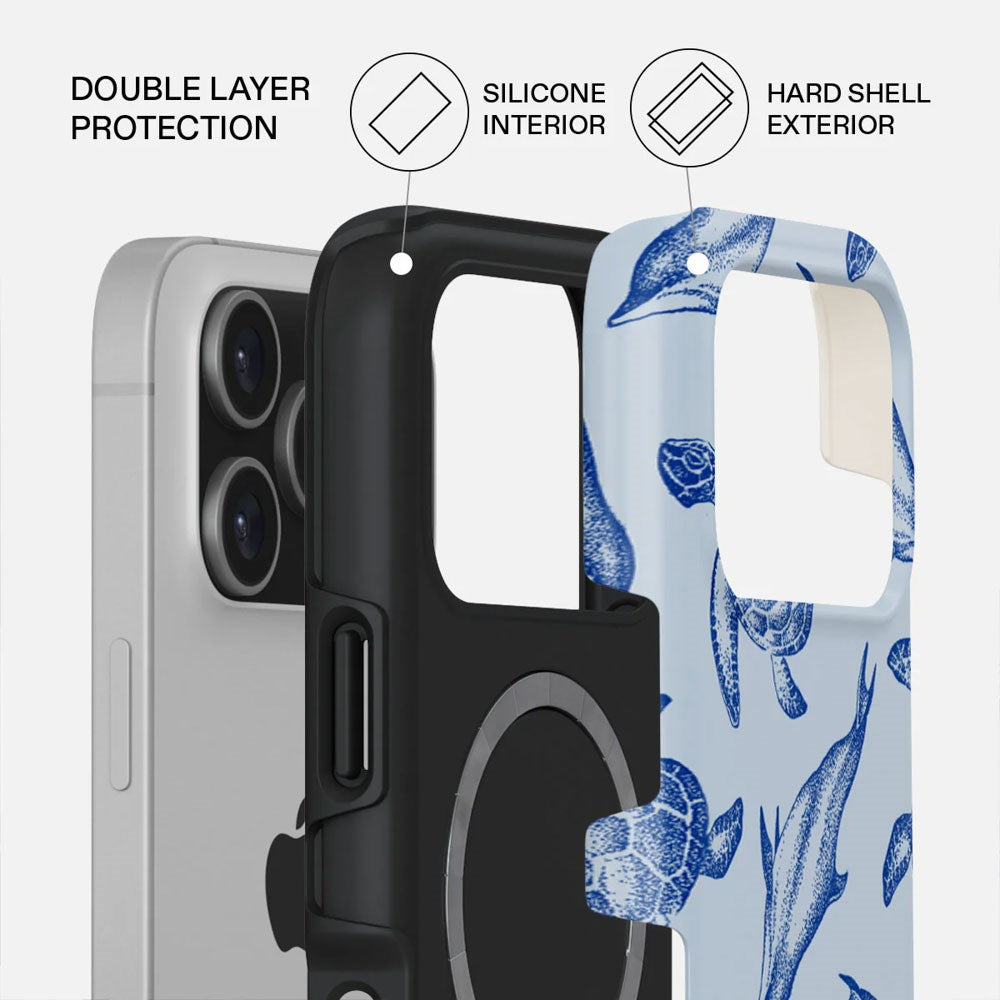Burga iPhone 17 Pro Tough Fashion Deksel - MagSafe Kompatibel - Aquatic Dance