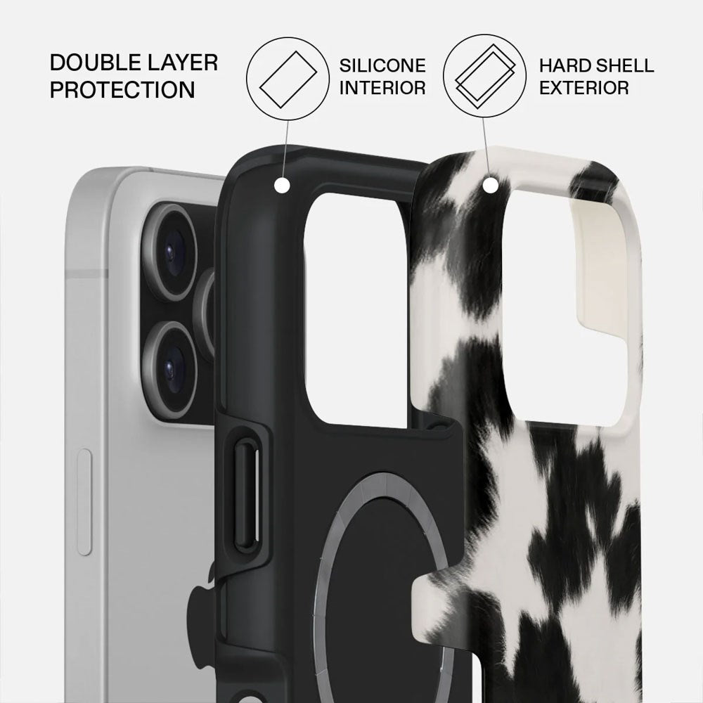 Burga iPhone 17 Pro Tough Fashion Deksel - MagSafe Kompatibel - Achromatic