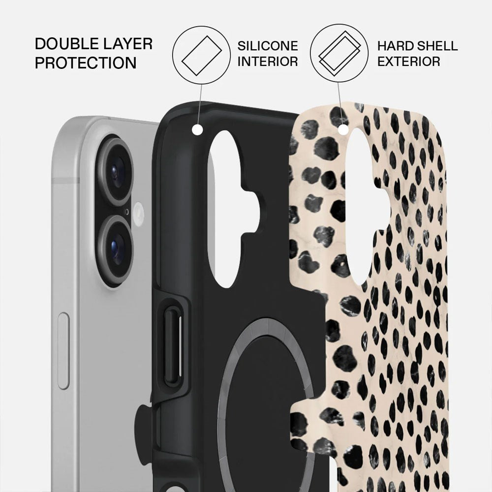 Burga iPhone 17 Tough Fashion Deksel - MagSafe Kompatibel - Almond Latte