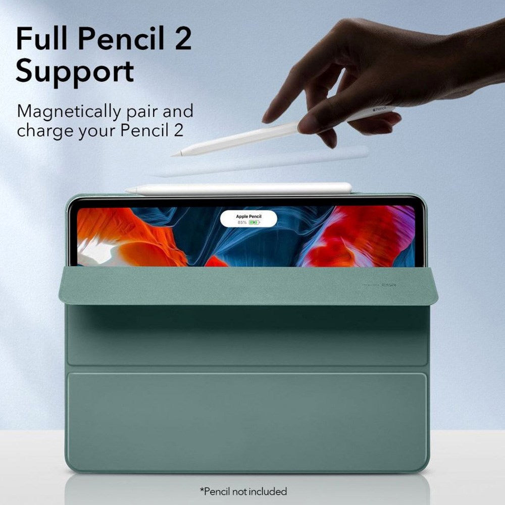 ESR iPad Pro 12.9" (2022 / 2021 / 2020) Rebound Magnetic Flip Deksel - Grønn