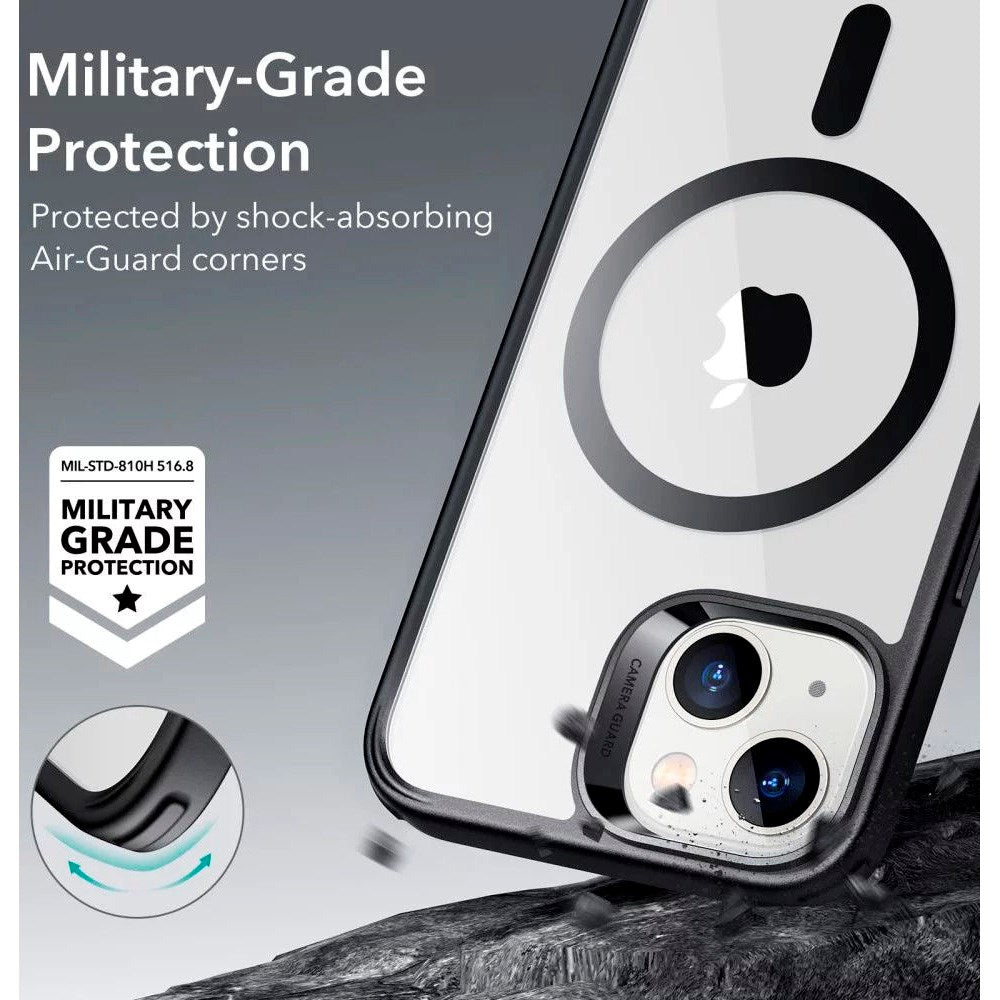 ESR iPhone 14 / 13 Classic Hybrid Deksel - MagSafe Kompatibel - Gjennomsiktig / Svart