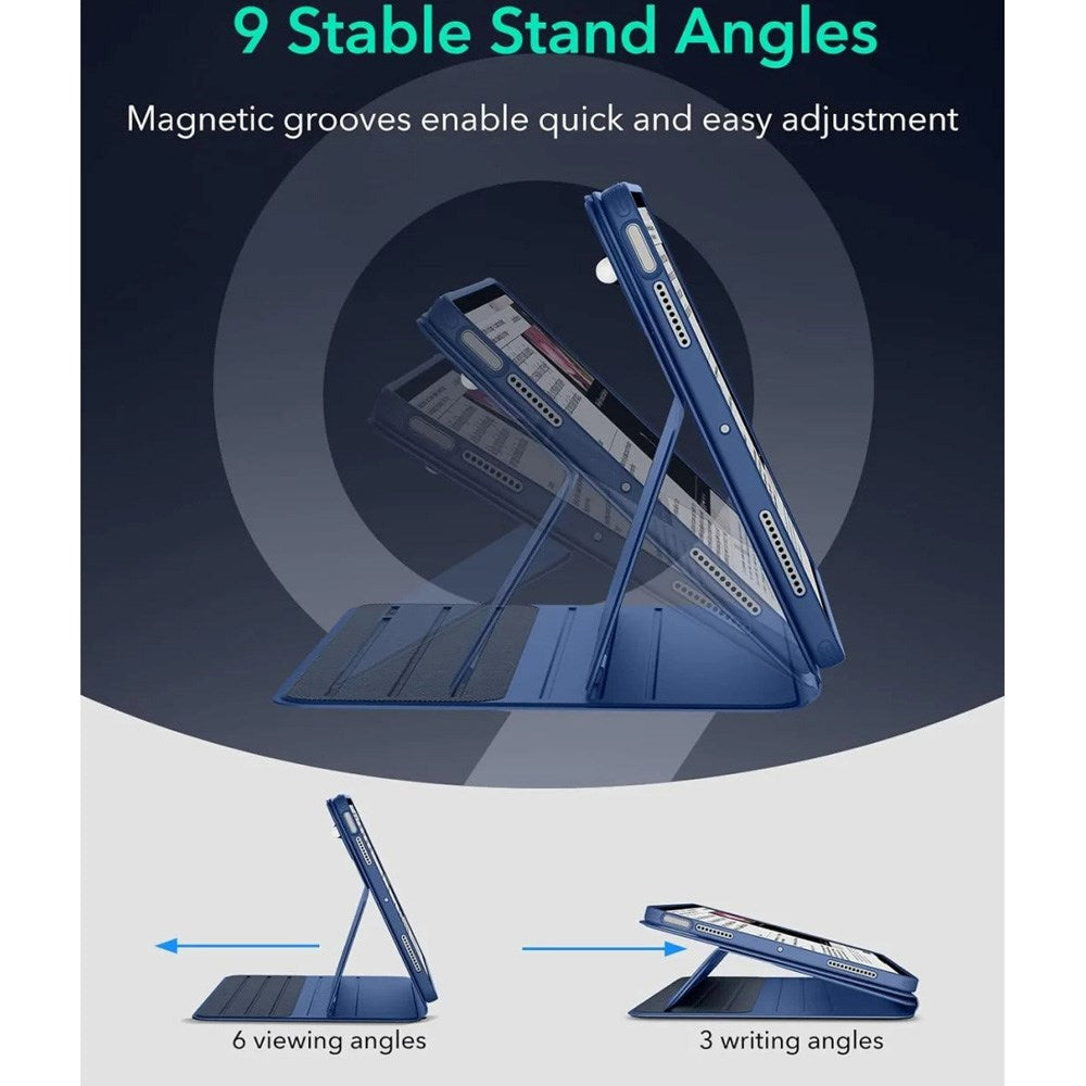 ESR iPad Air 11" (2026 / 2025 / 2024) / Air 10.9" (2022 / 2020) Shift Flip Deksel med Avtakbart Deksel - Blå