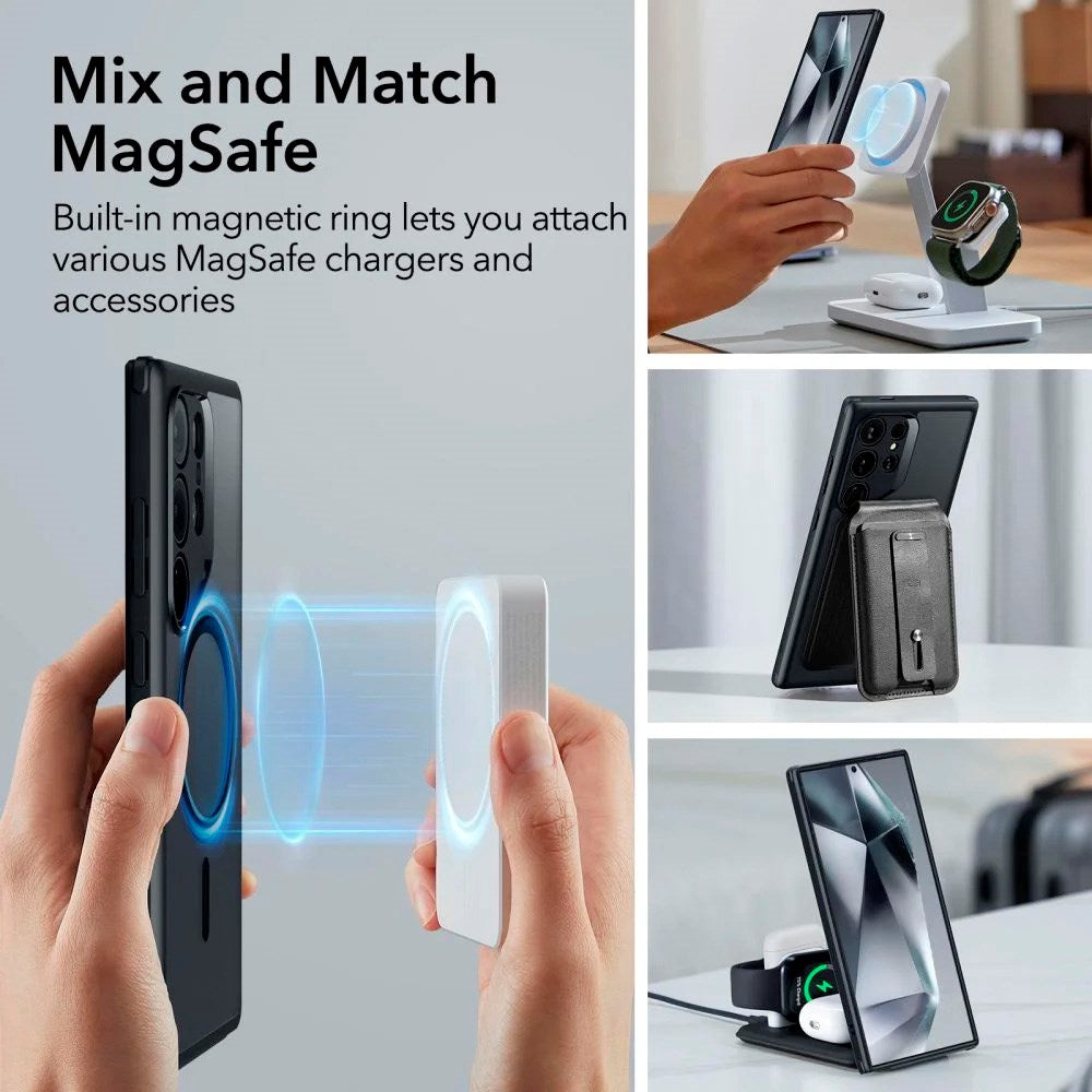 ESR Samsung Galaxy S24 Ultra Classic Hybrid Deksel - MagSafe Kompatibel - Matt Svart