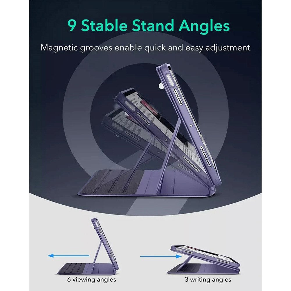 ESR iPad Air 13" (2026 / 2025 / 2024) Shift Flip Deksel med Avtakbart Deksel - Lilla
