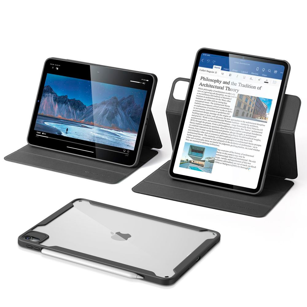 iPad Air 11-10.9" (2026-2020) ESR Rebound Hybrid Flip Deksel - Svart