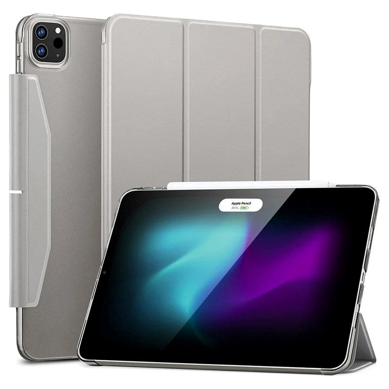 iPad Pro 11" (2025 / 2024) ESR Ascend Tri-Fold Flipdeksel - Kunstskinn - Grå