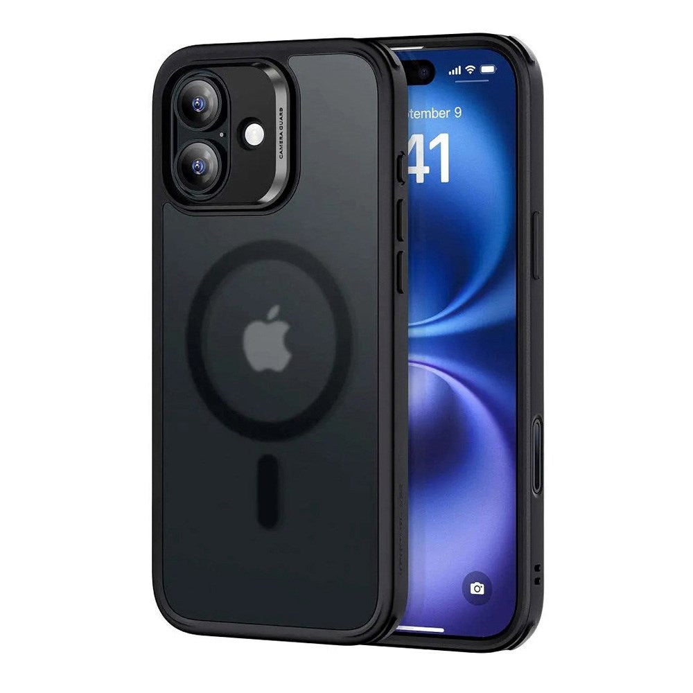 ESR iPhone 16 Classic Hybrid Deksel med Camera Control-Knapp - MagSafe Kompatibel - Matt Gjennomsiktig / Svart