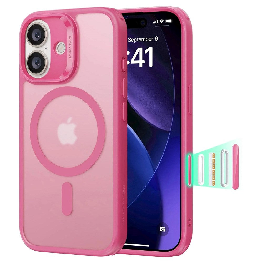 ESR iPhone 17 Classic Hybrid Deksel med Kamerakontrollknapp – MagSafe Kompatibel – Matt Rosa