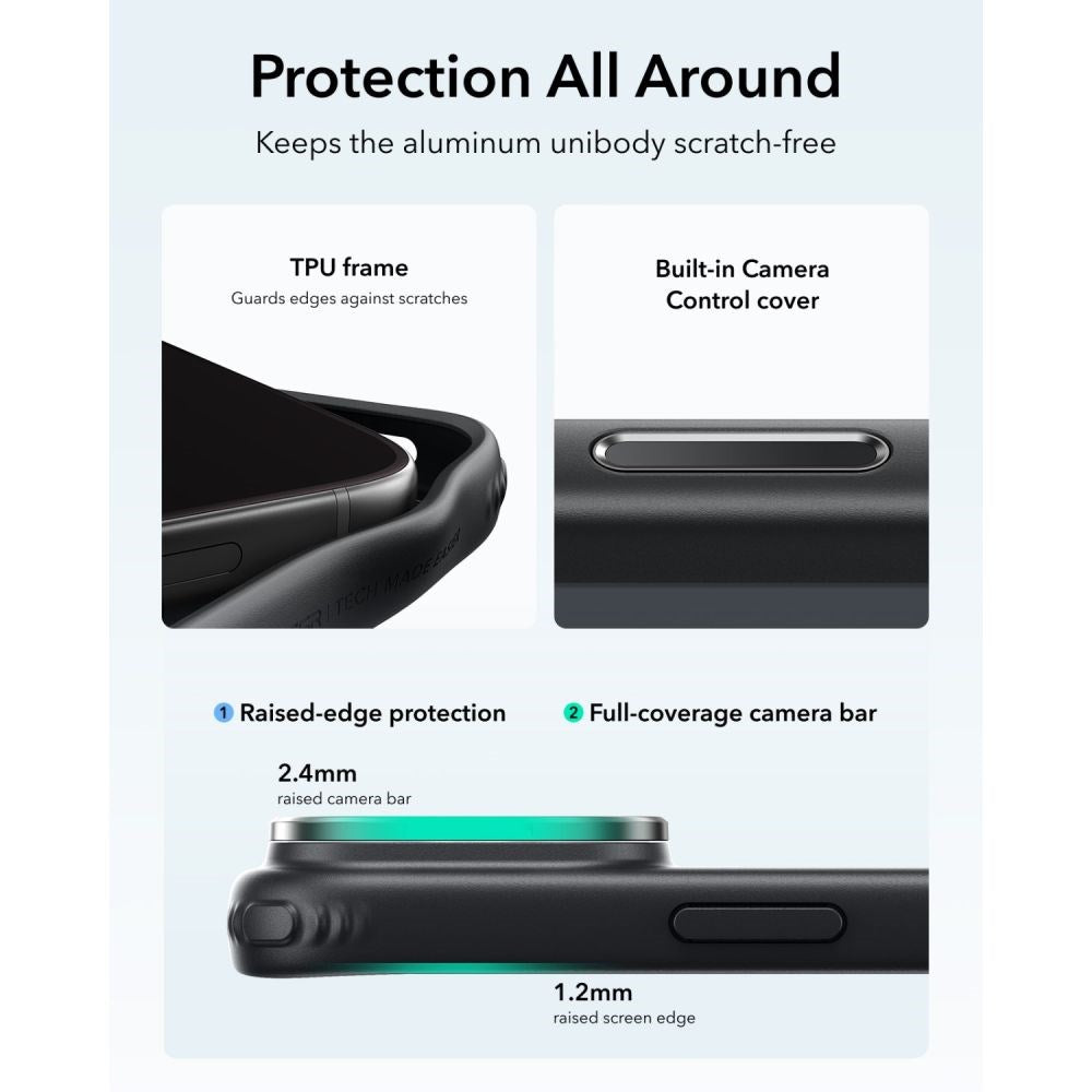 iPhone 18 Pro / 17 Pro ESR Classic Hybrid Kickstand Deksel - MagSafe Kompatibel - Svart
