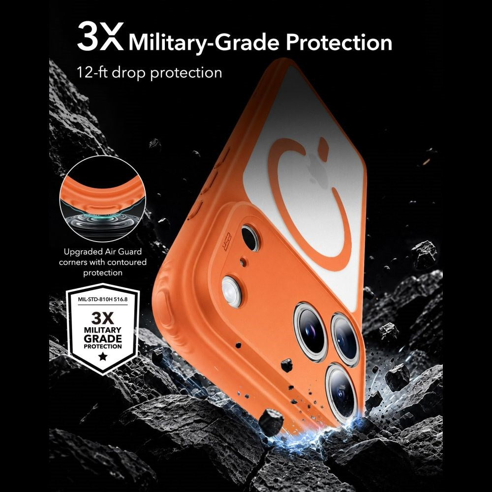 iPhone 18 Pro / 17 Pro ESR Classic Hybrid Deksel - MagSafe Kompatibel - Oransje