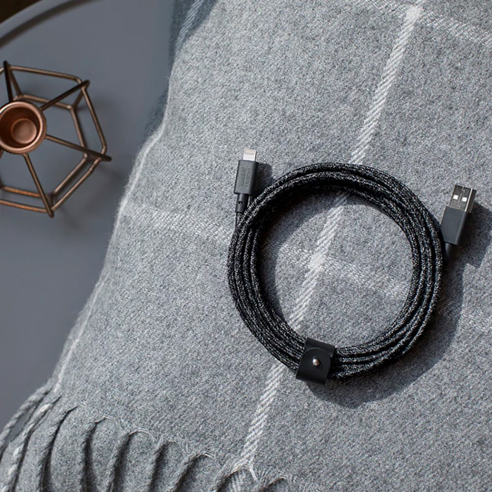 Native Union Belt Cable USB-A til Lightning med Skinnspende 3 meter. - Kosmos