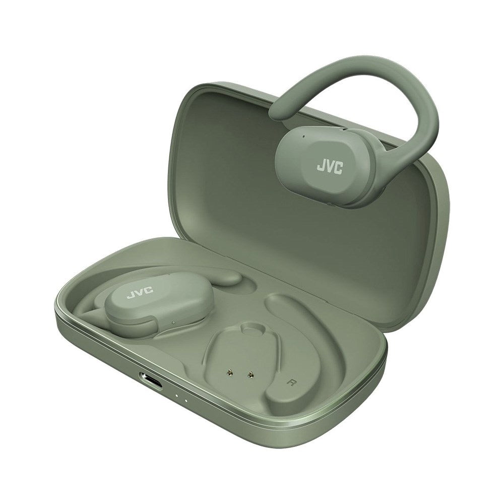 JVC Nearphones HA-NP40T True Wireless Open-Ear Hodetelefoner - Grønn