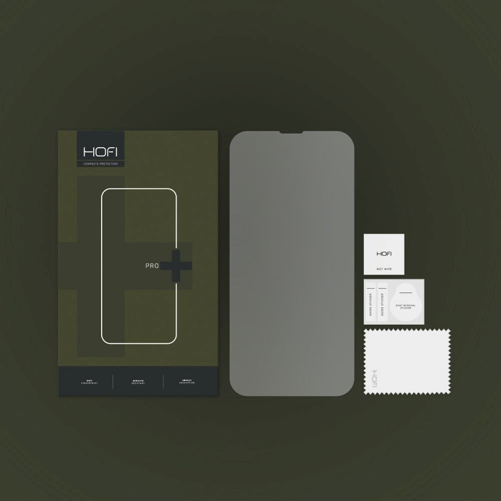 iPhone 17e / 16e / 14 / 13 / 13 Pro Hofi Hybrid Pro+ Herdet Skjermbeskytter - Case Friendly - Gjennomsiktig