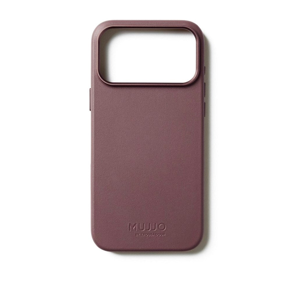 Mujjo iPhone 17 Pro Max Leather Case - MagSafe Kompatibel - Bronze Red