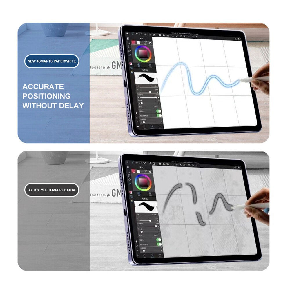 iPad 10.2" (2021 / 2020 / 2019) 4smarts Skjermbeskytterfilm med Papirfunksjon - Gjennomsiktig