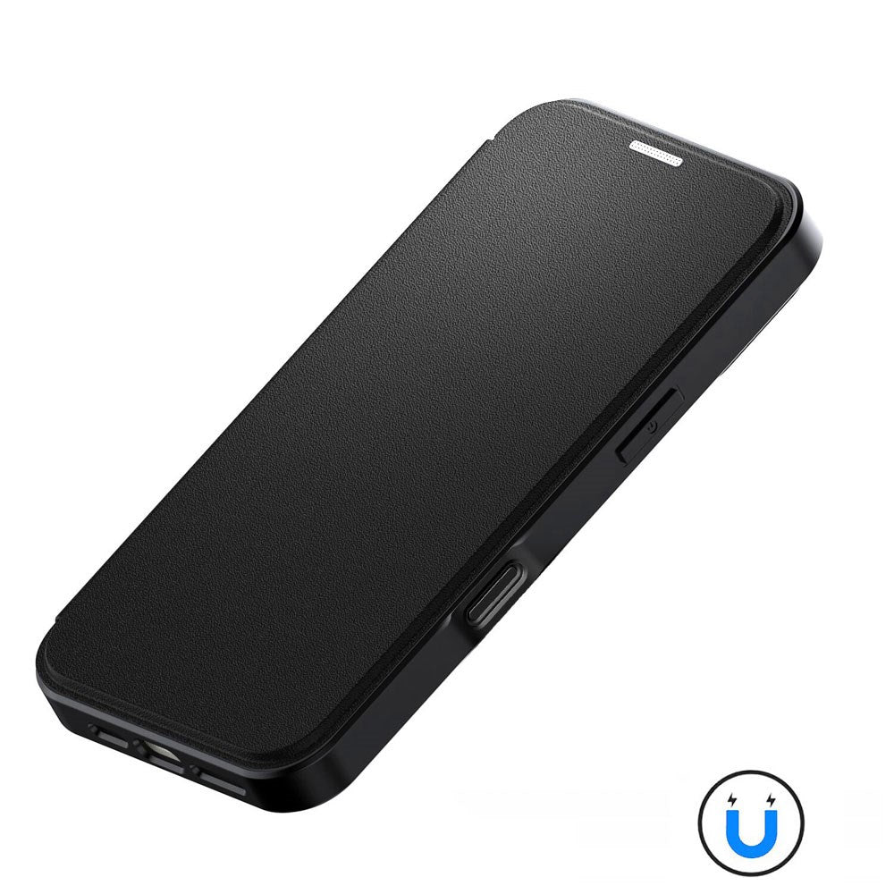iPhone 17 Pro 4smarts Urban Pro Flip Deksel - MagSafe Kompatibel - Gjennomsiktig / Svart