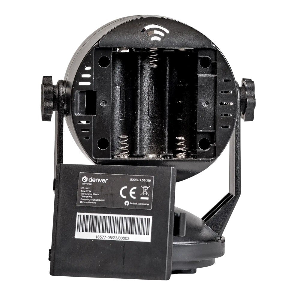 Denver LDB-319MK2 Diskokule m. LED Lys & Lyd - Svart
