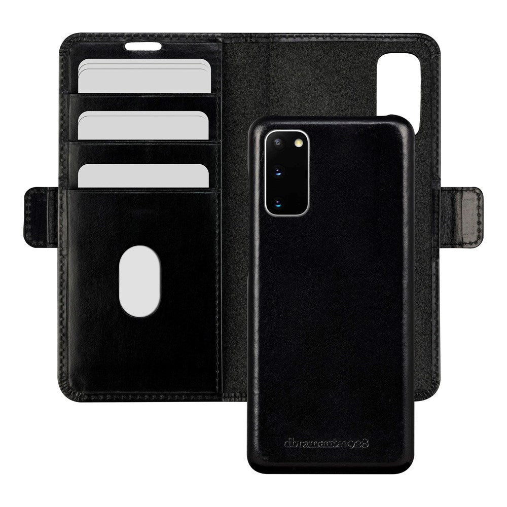 Samsung Galaxy S20 dbramante1928 Lynge 2-i-1 Ekte Skinn Flip Deksel - Black