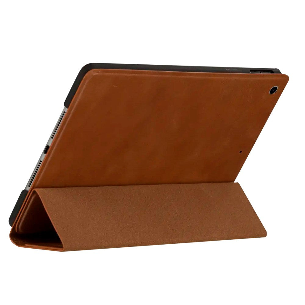 iPad 10.2" (2021 / 2020 / 2019) dbramante1928 Risskov Ekte Skinn Flip Deksel - Tan