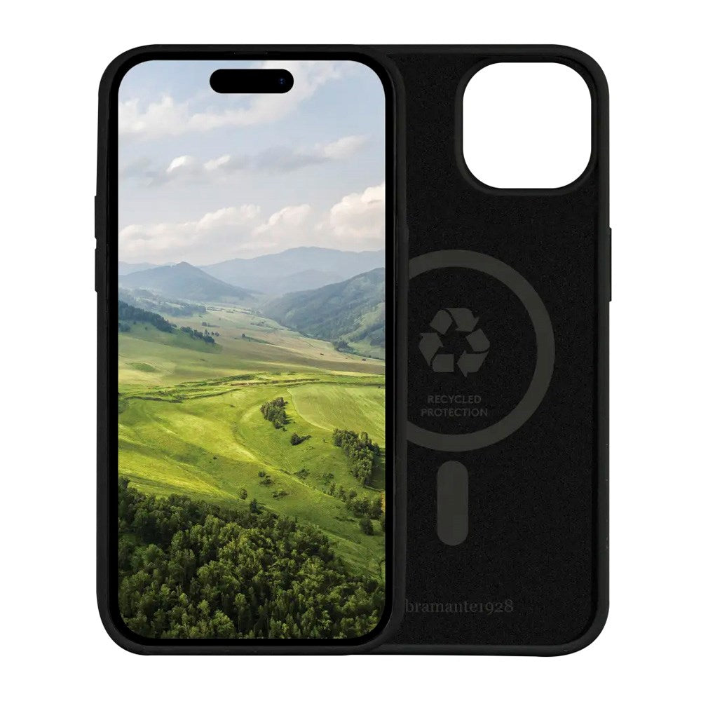 iPhone 17e / 16e / 15 / 14 / 13 dbramante1928 Monaco Silikon Deksel - MagSafe Kompatibel - Svart