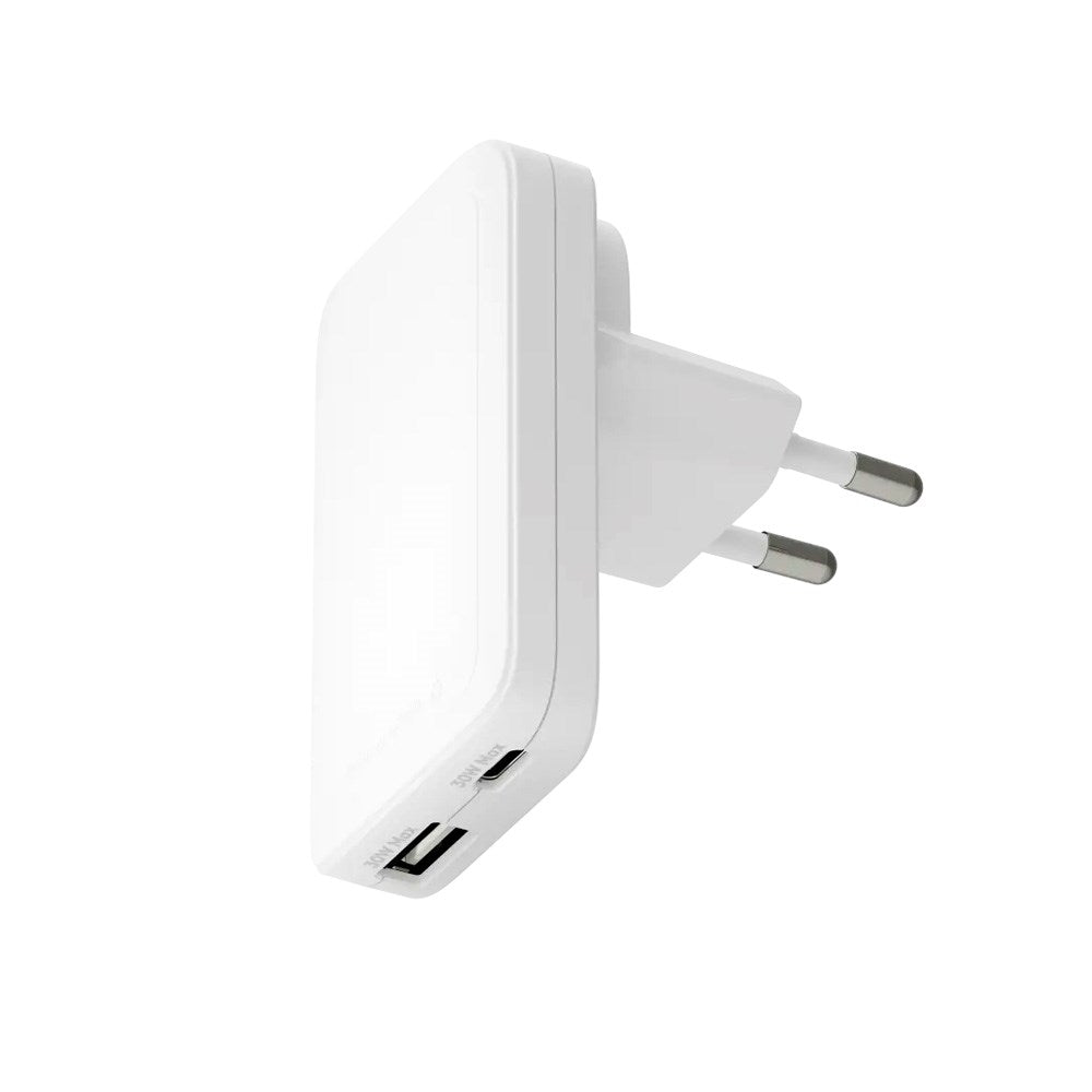 dbramante1928 Slim Vegglader m. 1x USB-C 30W & 1x USB-A 30W - Hvit