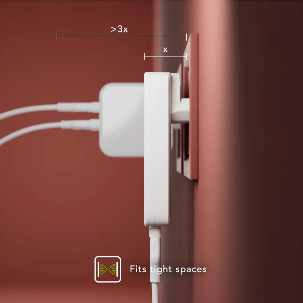 dbramante1928 Slim Vegglader m. 1x USB-C 65W & 1x USB-A 30W - Hvit