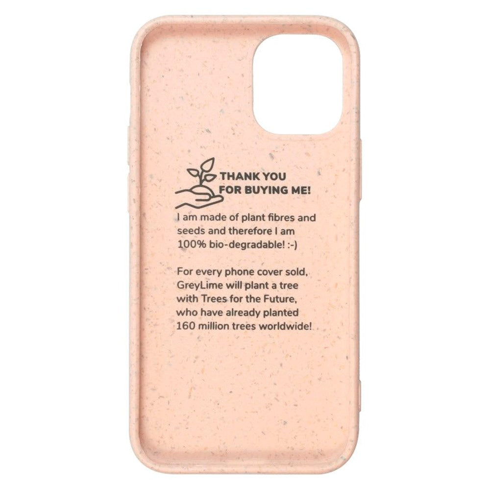 iPhone 12 Mini GreyLime 100% Plantebasert Deksel - Rosa - Kjøp et Deksel & Plant et Tre