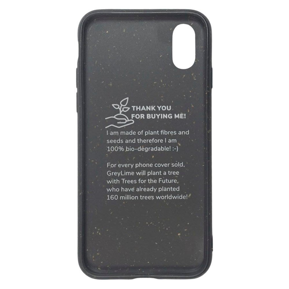 iPhone X / XS GreyLime 100% Plantebasert Deksel - Svart - Kjøp et Deksel & Plant et Tre