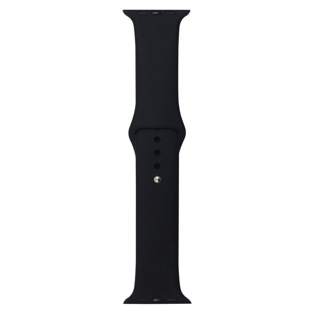 Apple Watch (42/44/SE/45/46/49 mm) Lippa Silikon Stropp – Svart