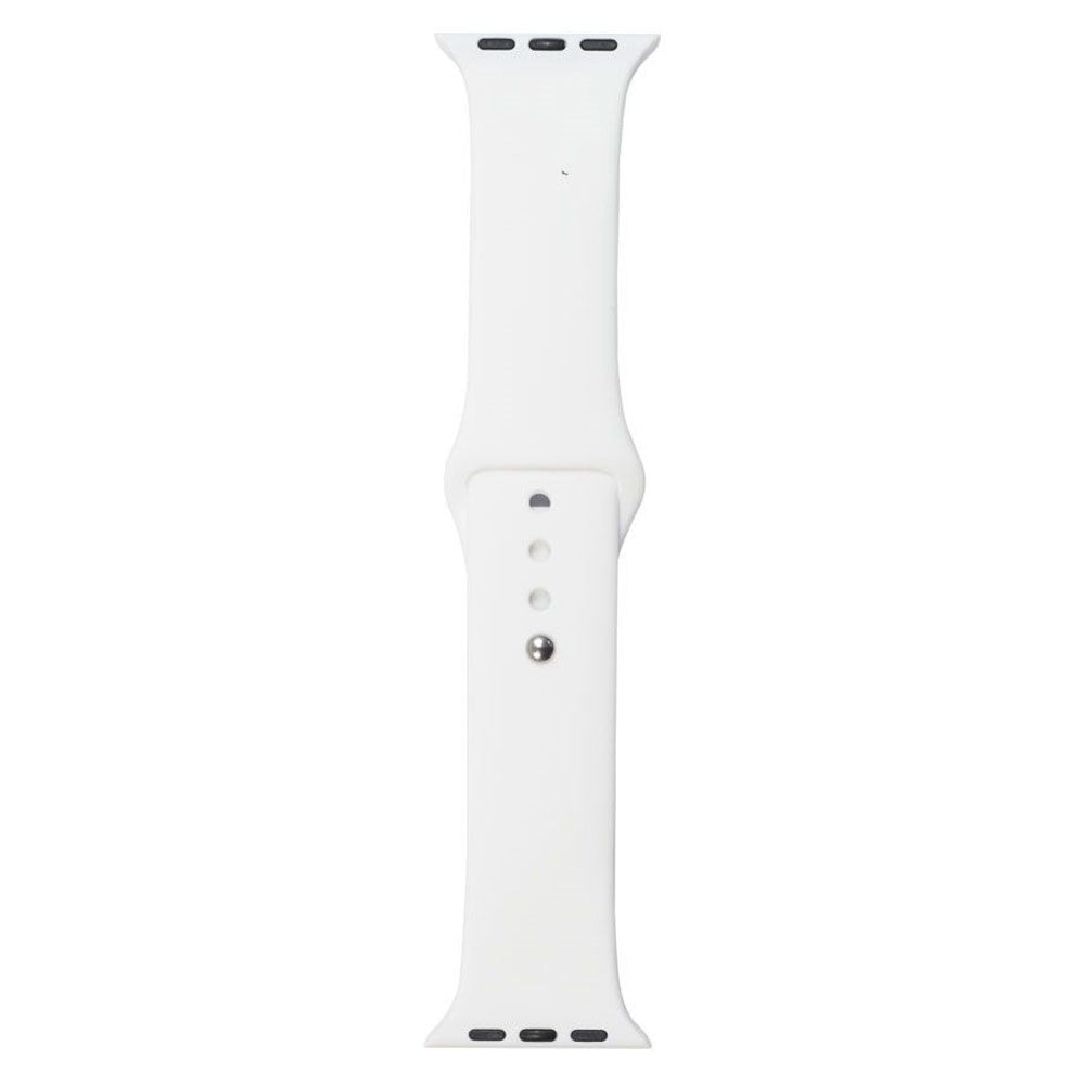 Apple Watch (42/44/SE/45/46/49 mm) Lippa Silikon Stropp – Hvit