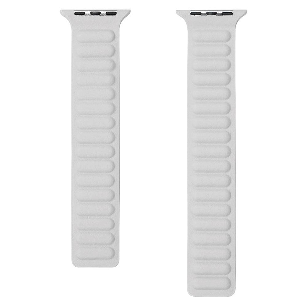 Lippa Apple Watch (38/40/SE/41/42mm) Magnetisk Skinnreim - Hvit