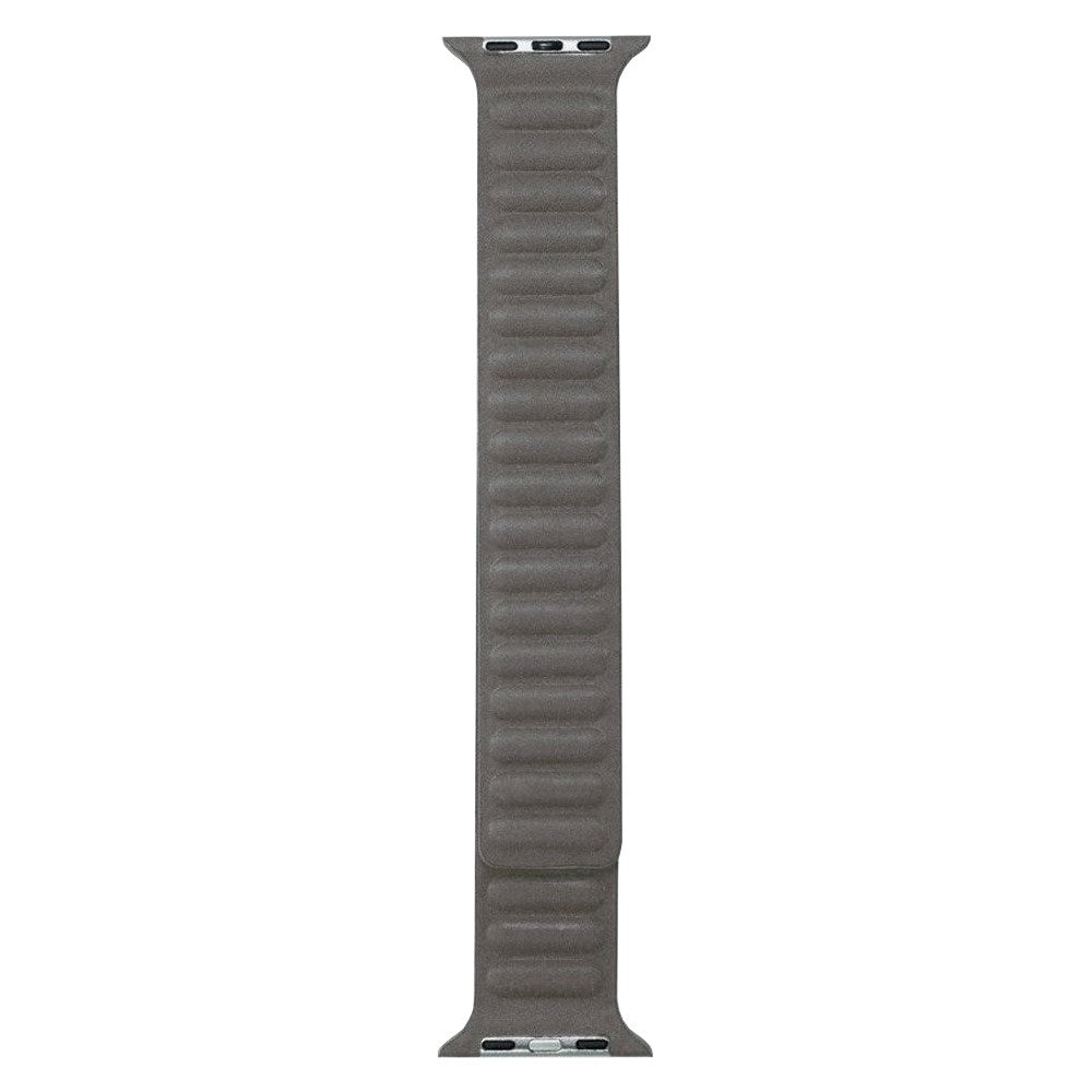 Apple Watch (38/40/SE/41/42mm) Magnetisk Lippa Finewoven Stropp - Grå / Taupe