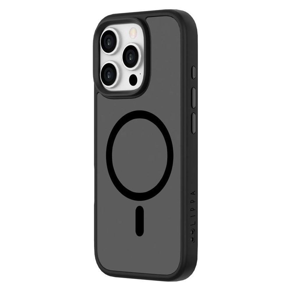 iPhone 16 Pro Lippa Hybrid Plast Deksel – MagSafe Kompatibelt – Matt / Svart
